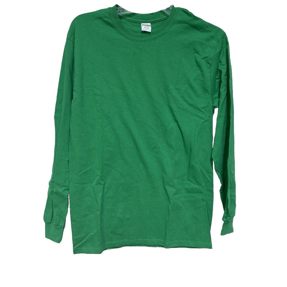 Adult Gildan Medium t-shirt Men Womens Long Sleeve Crew Neck Unisex Ultra Cotton